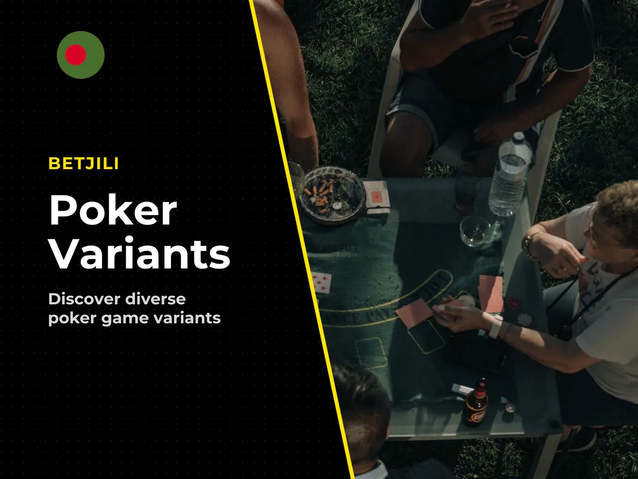 **Fact Check:** Beginners often mistakenly believe that **Texas Holdem** is the only type of poker that exists. Not true. Other popular variants include Omaha, Stud and Draw poker. In **Draw Poker**, 