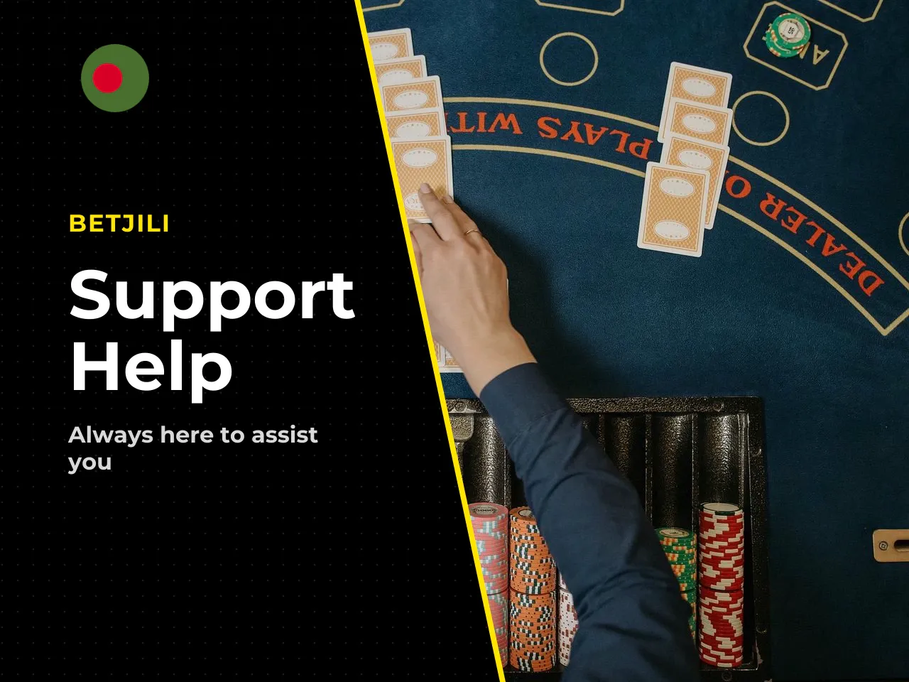 Customer Support, Language and Help Channels. Responsive betjili's customer support is the only legitimate bridge between the player and their deposited funds. The availability of transparent contact 